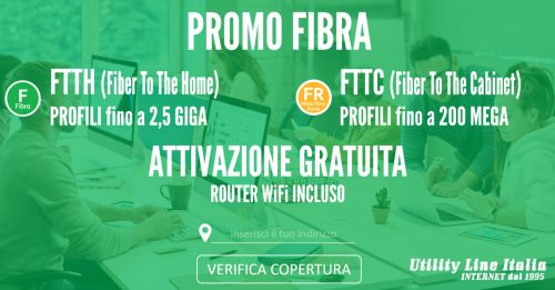 ULI | PROMO FIBRA FTTH/FTTC Attivazione gratuita