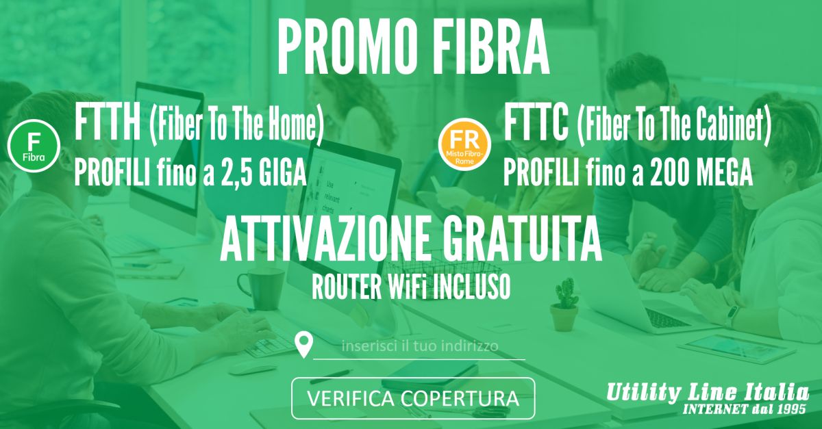 ULI | PROMO FIBRA FTTH/FTTC Attivazione gratuita