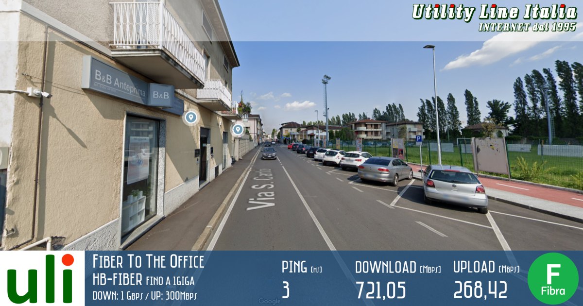 Nuova linea fibra FTTH fino a 1Giga di ULI in Via San Carlo a Cesano Maderno
